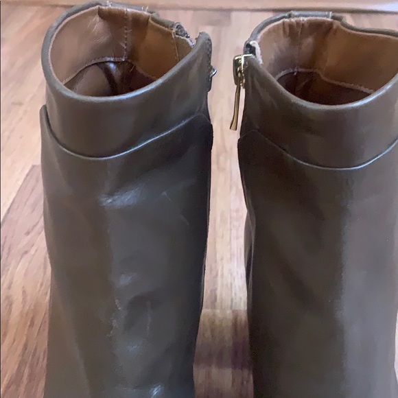 New brown leather round toe boots - Picture 2 of 8
